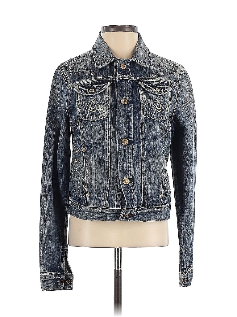 Pre-owned 7 For All Mankind Denim Jacket In Blue