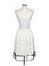 Christina Jacobs 100% Polyester Stripes White Ivory Casual Dress Size L - photo 2