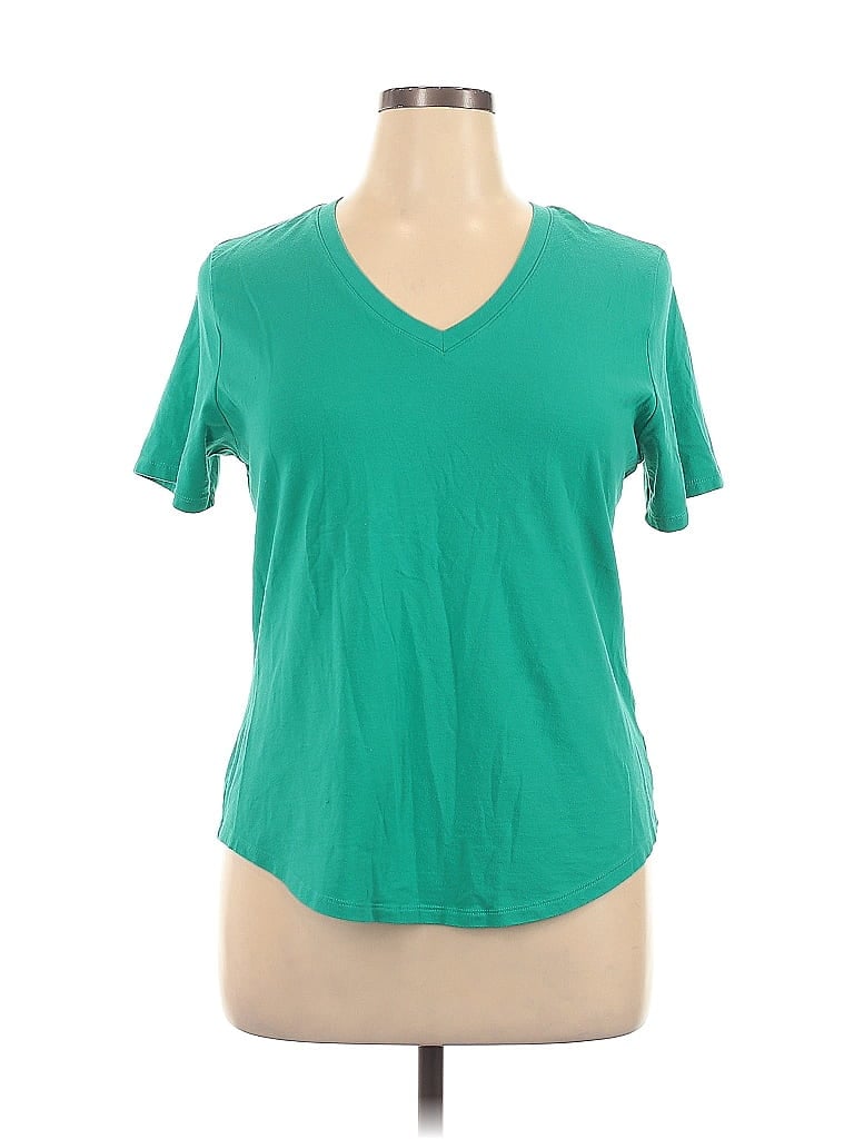 TERRA & SKY Pre-owned Short Sleeve T-shirt In Blue