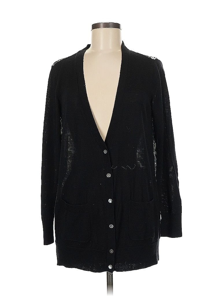 Pre-owned Calvin Klein Cardigan Sweater In Black