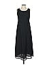 Studio I Solid Black Casual Dress Size P (petite) - photo 1