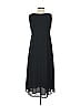 Studio I Solid Black Casual Dress Size P (petite) - photo 2