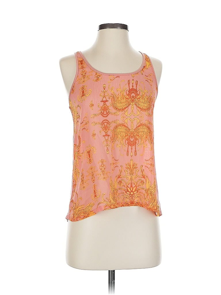 Click to view more detailed imagery on our partner's website Pre-owned Princess Vera Wang Sleeveless Top Orange Halter Neckline Tops