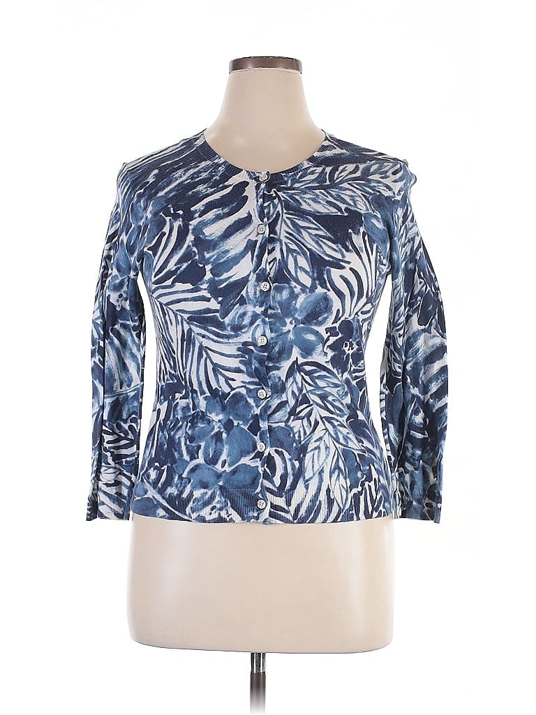 Pre-owned Polo Ralph Lauren 3/4 Sleeve Blouse In Blue