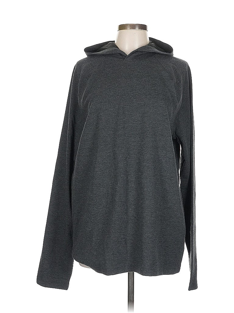 Pre-owned Apt. 9 Pullover Hoodie In Gray