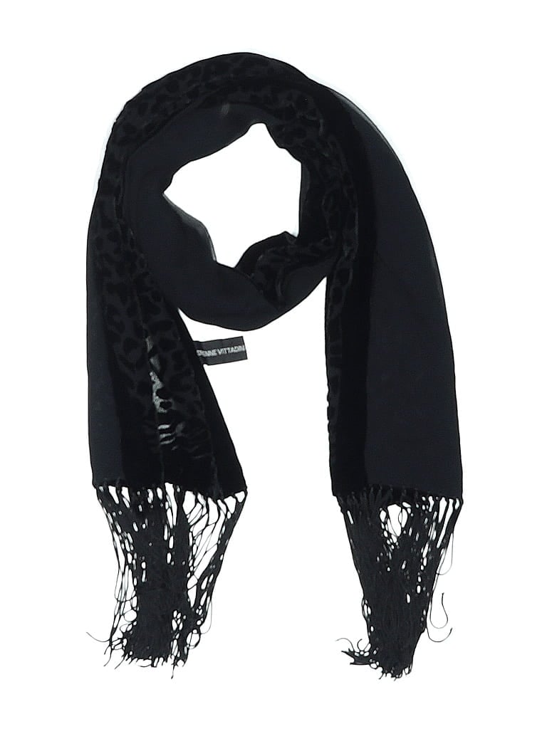 Pre-owned Adrienne Vittadini Scarf In Black
