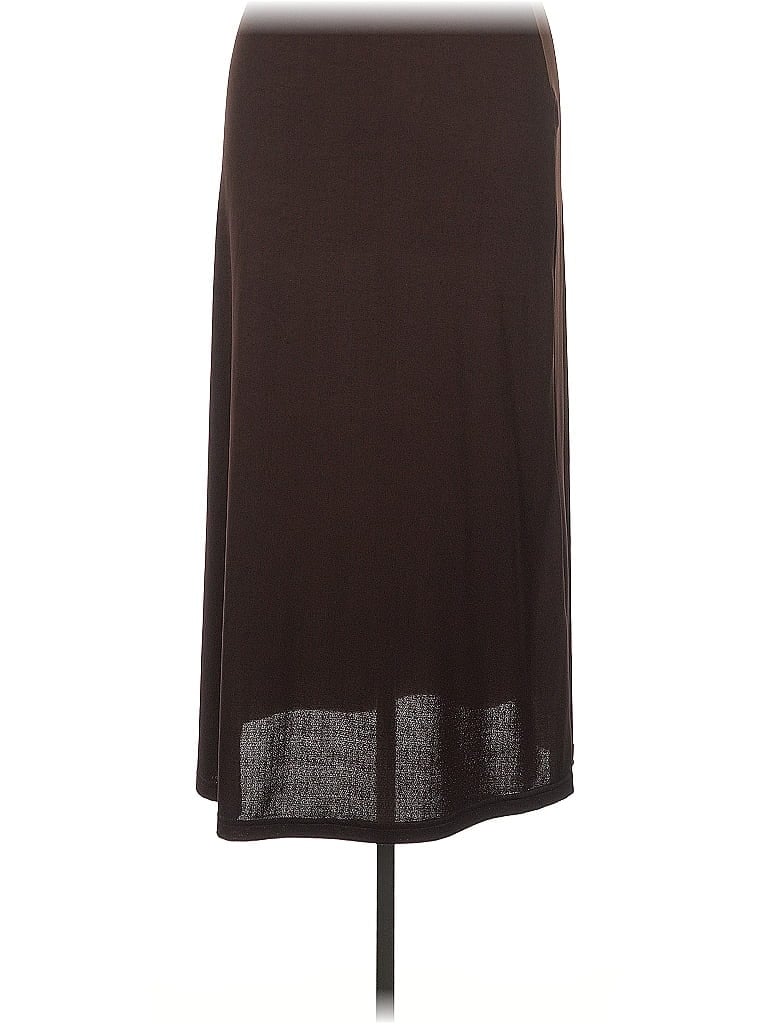 Lew Magram Solid Brown Casual Skirt Size XL - photo 1