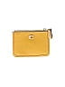 Coach 100% Leather Yellow Leather Card Holder One size - photo 1