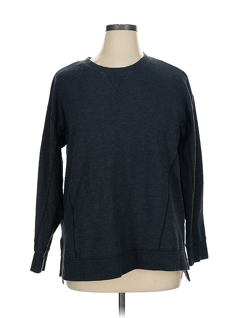 Pre-owned Terra & Sky Pullover Sweater In Gray