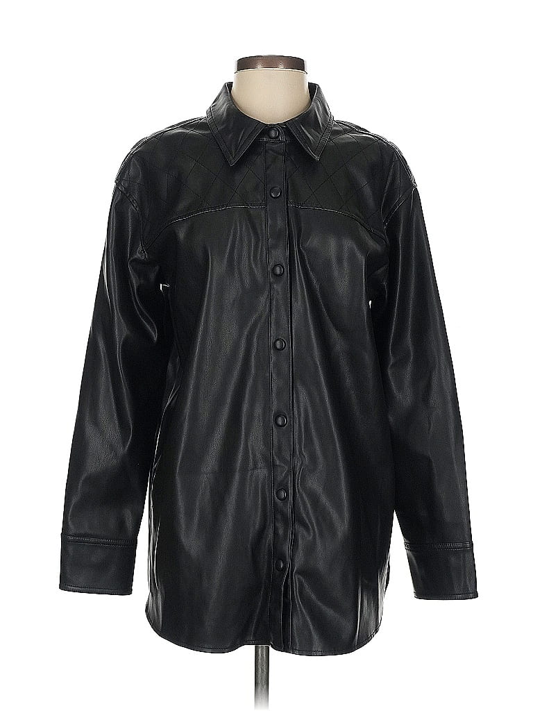Pre-owned Isaac Mizrahi Live Raincoat In Black