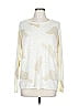 G by Giuliana Rancic 100% Rayon Print Ivory Long Sleeve T-Shirt Size L - photo 1