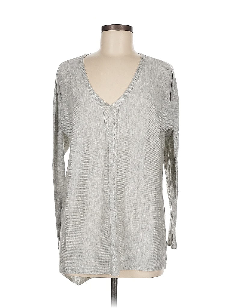 Pre-owned Inc International Concepts Long Sleeve T-shirt In Gray