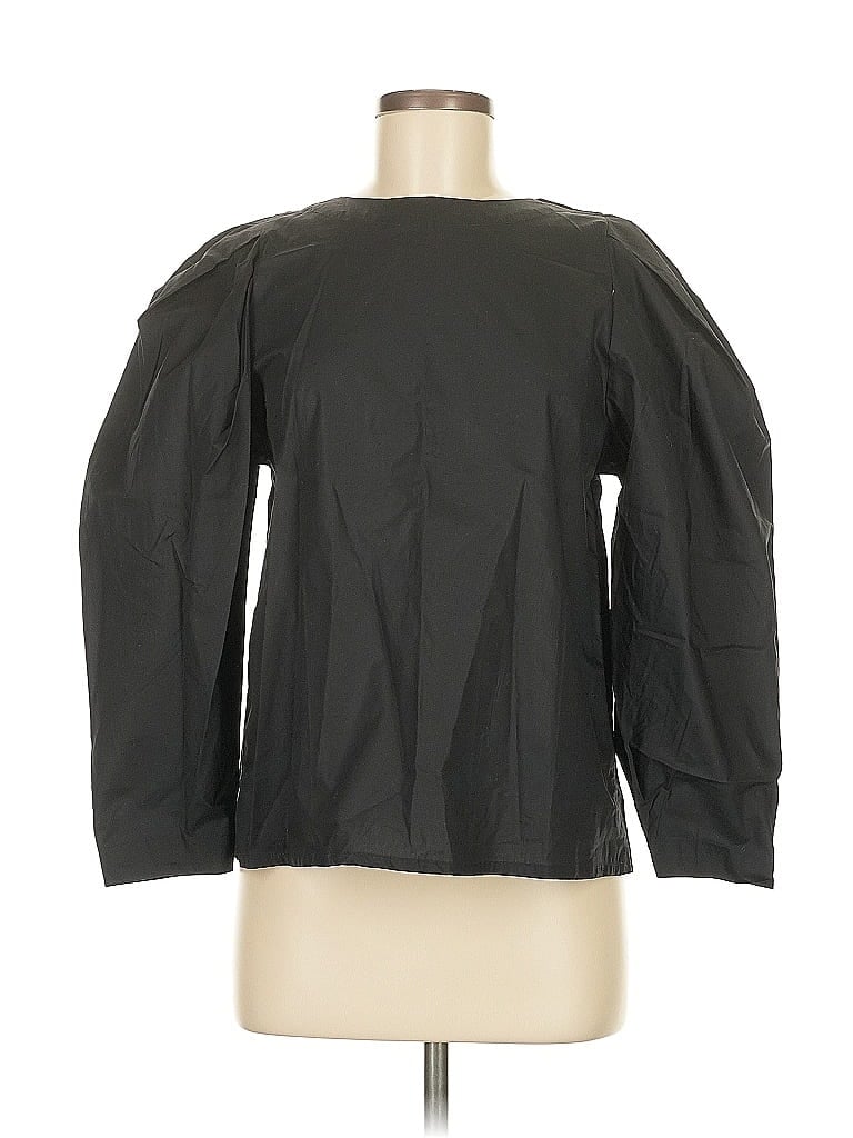 Pre-owned Mille Resort & Travel Long Sleeve Blouse In Black