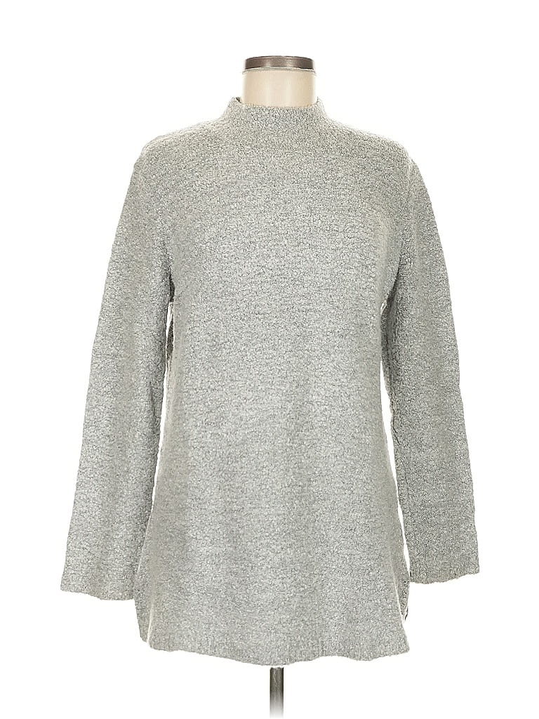 Pre-owned Calvin Klein Turtleneck Sweater In Gray