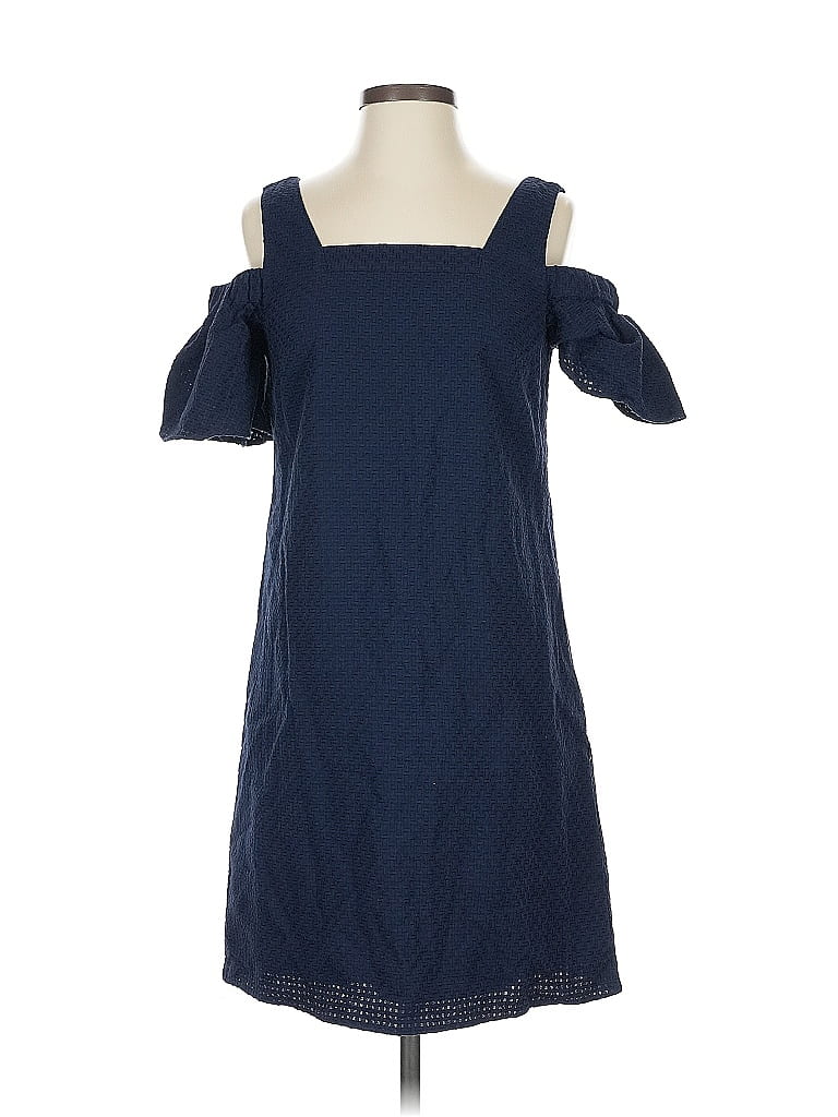 Pre-owned J.crew Factory Store Casual Dress In Blue