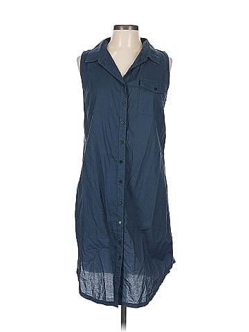 Three Dots Sleeveless Button-Down Shirt (view 1)