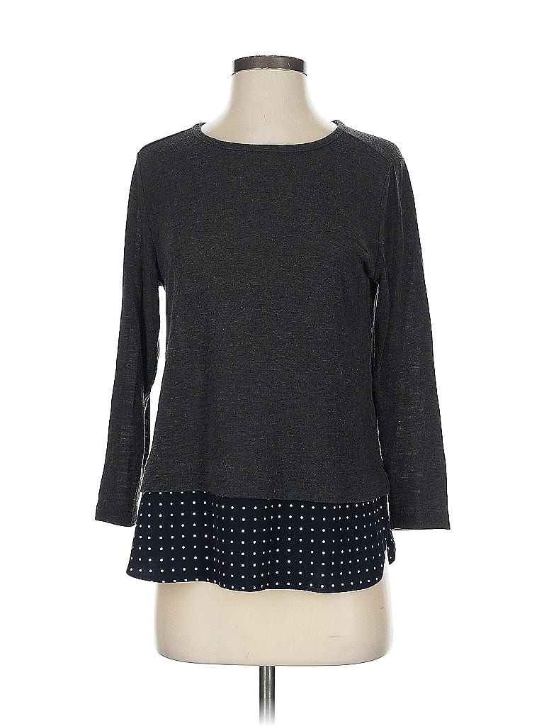 Pre-owned J.crew Mercantile 3/4 Sleeve T-shirt In Gray