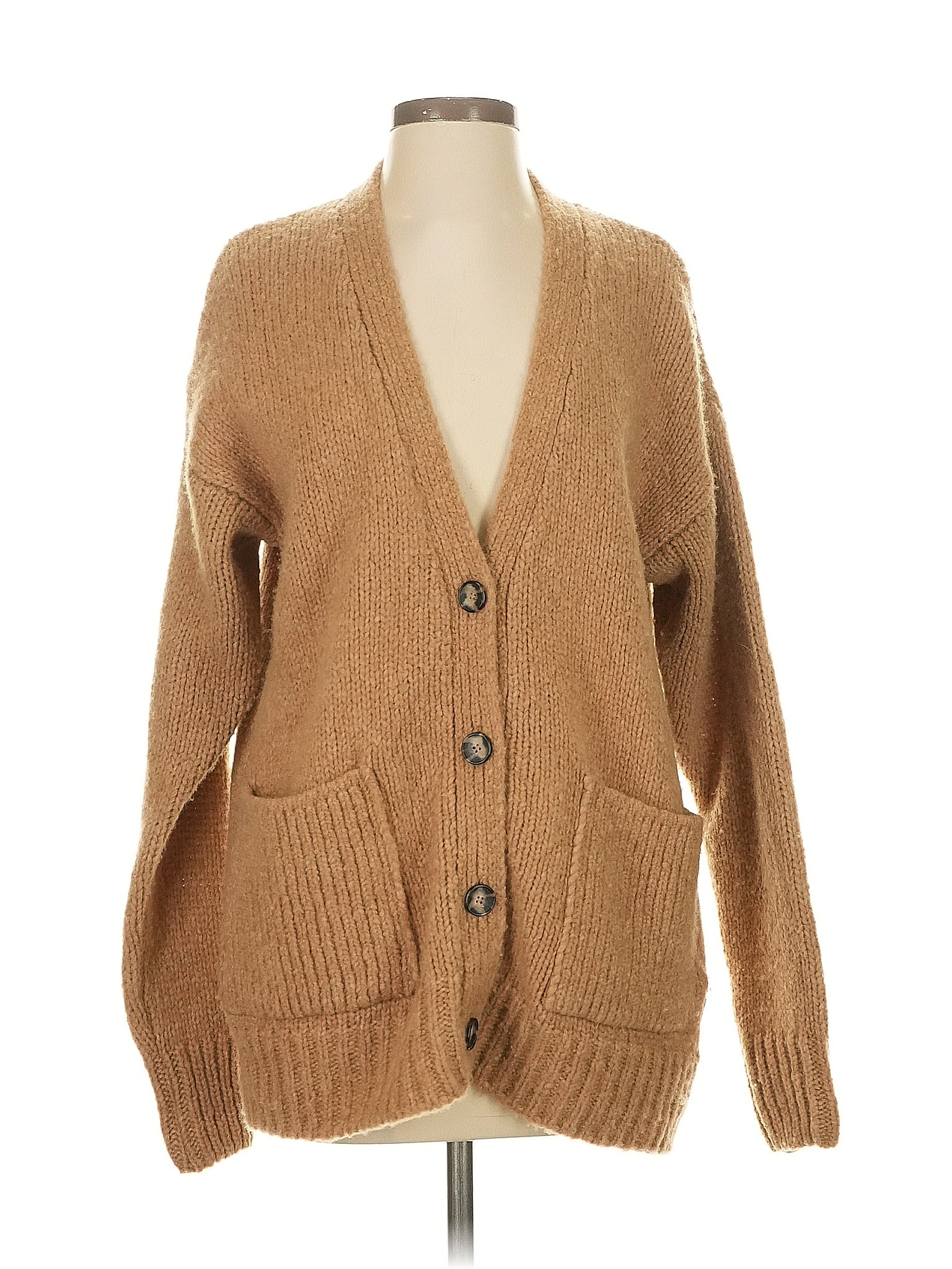 Holebrook Sweden Tan Wool Cardigan Size XS