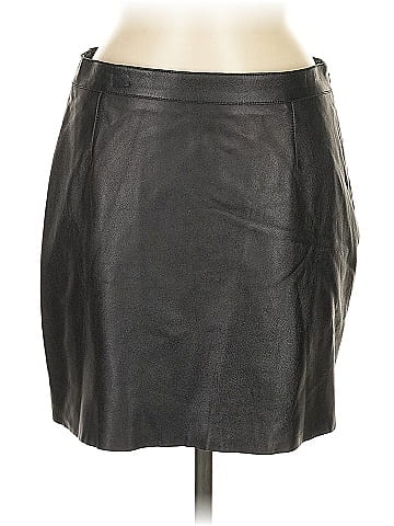 Susana Monaco Faux Leather Skirt (view 1)