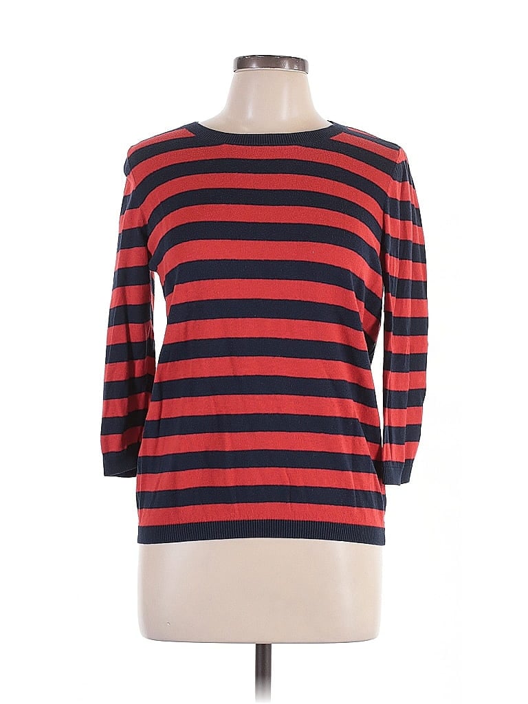 Pre-owned Ann Taylor Factory Pullover Sweater In Red