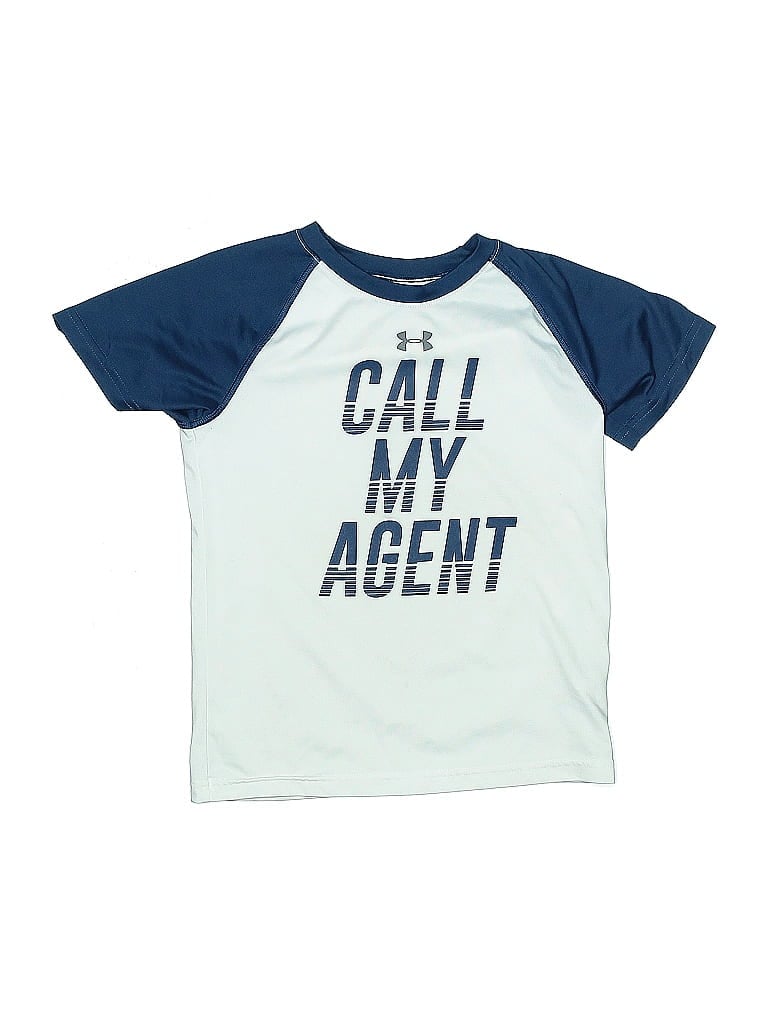 Click to view more detailed imagery on our partner's website Pre-owned Under Armour Kids' Short Sleeve T-shirt In Blue