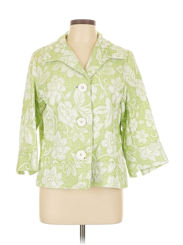 Pre-owned Coldwater Creek Blazer Jacket In Green