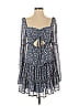 Lea & Viola 100% Polyester Paisley Blue Casual Dress Size S - photo 1