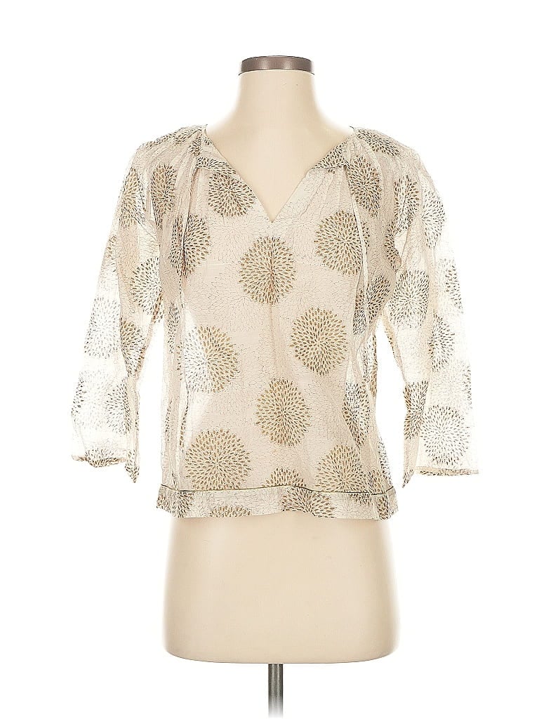 Pre-owned Assorted Brands 3/4 Sleeve Blouse In White