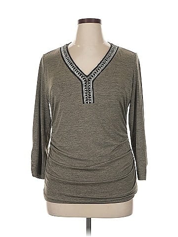 AB Studio 3/4 Sleeve Top (view 1)