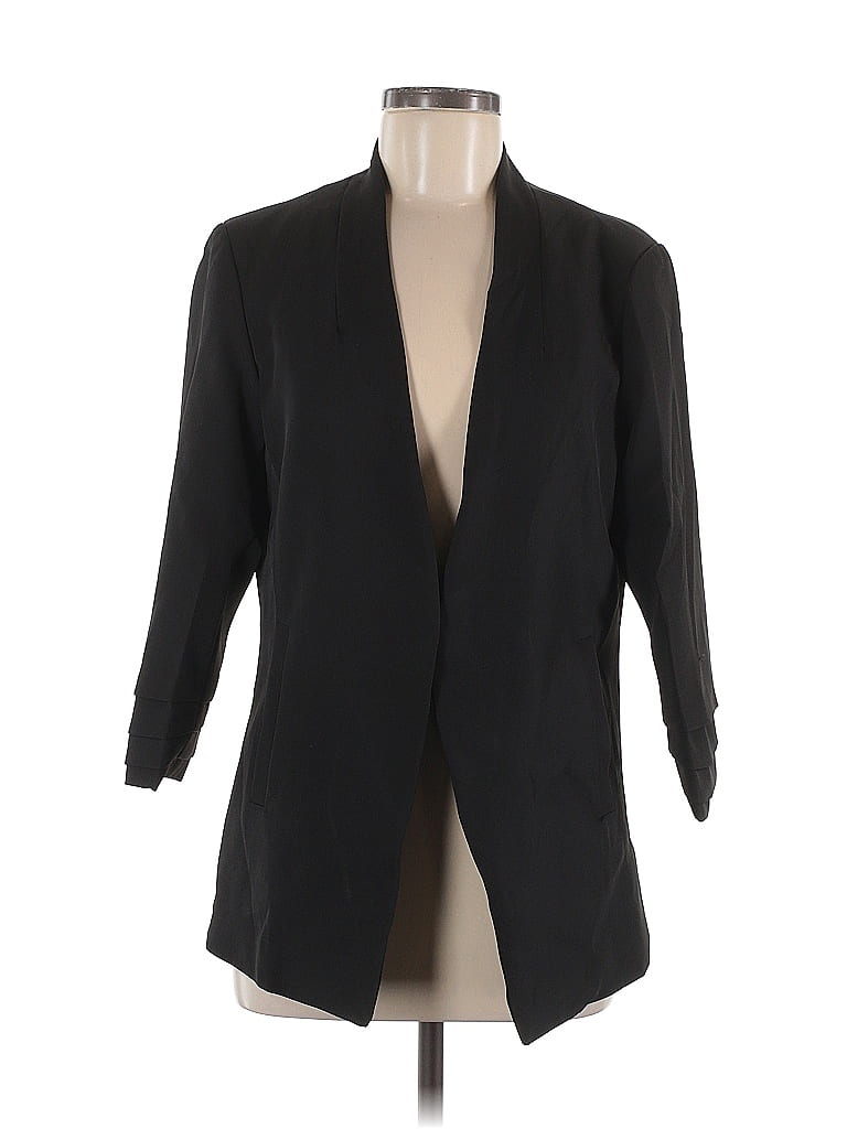 Pre-owned Fashion Blazer Jacket In Black
