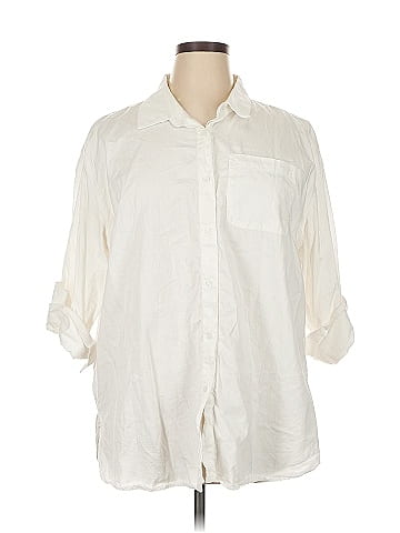 ABLE 3/4 Sleeve Button-Down Shirt (view 1)