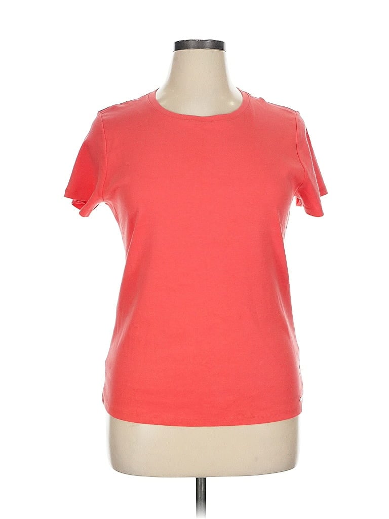 Pre-owned Dkny Short Sleeve T-shirt In Red