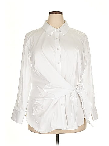 Foxcroft 3/4 Sleeve Button-Down Shirt (view 1)