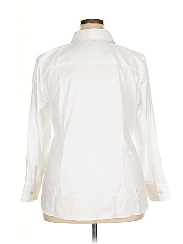 Foxcroft 3/4 Sleeve Button-Down Shirt (view 2)