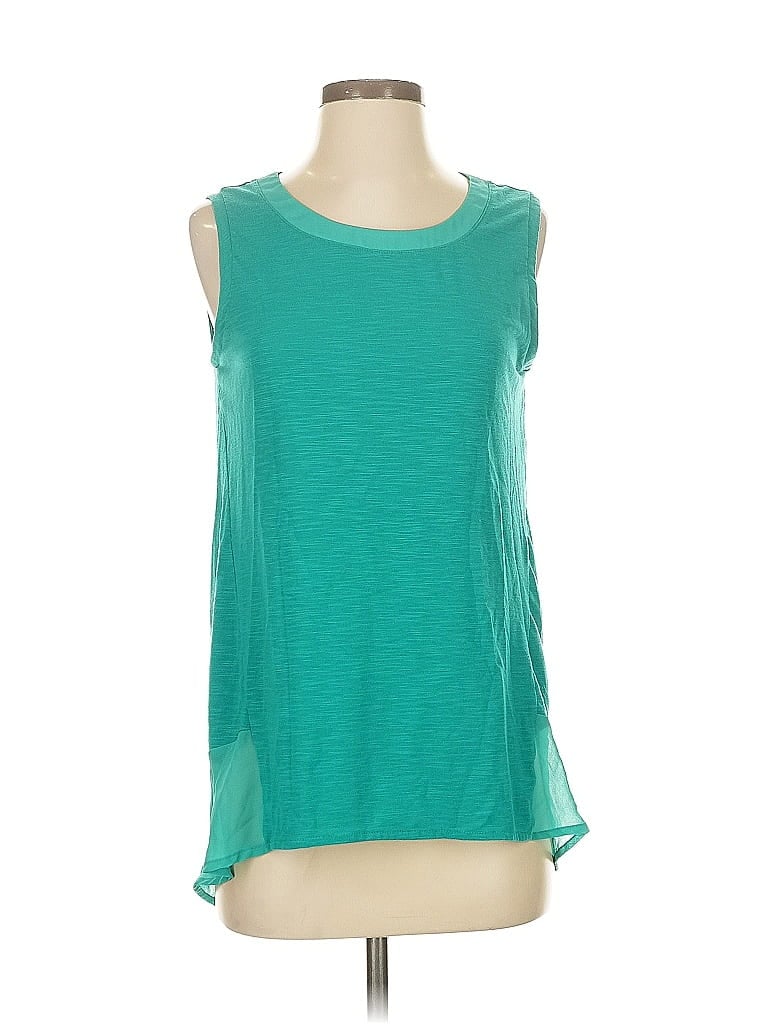 Pre-owned Adrienne Vittadini Sleeveless T-shirt In Blue
