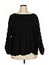 G by Giuliana Rancic Black Long Sleeve T-Shirt Size 3X - photo 1