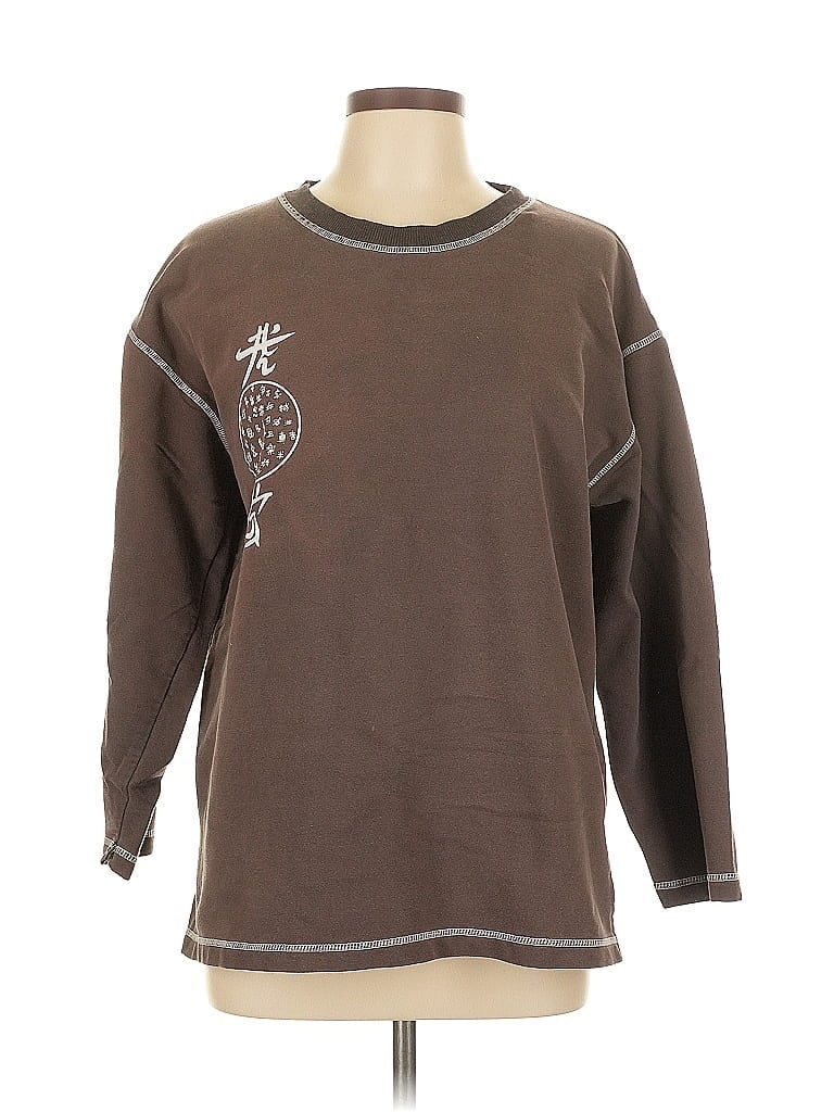 Pre-owned Assorted Brands Pullover Sweater In Brown