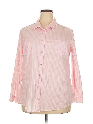 White Stag 3/4 Sleeve Button-Down Shirt (view 1)