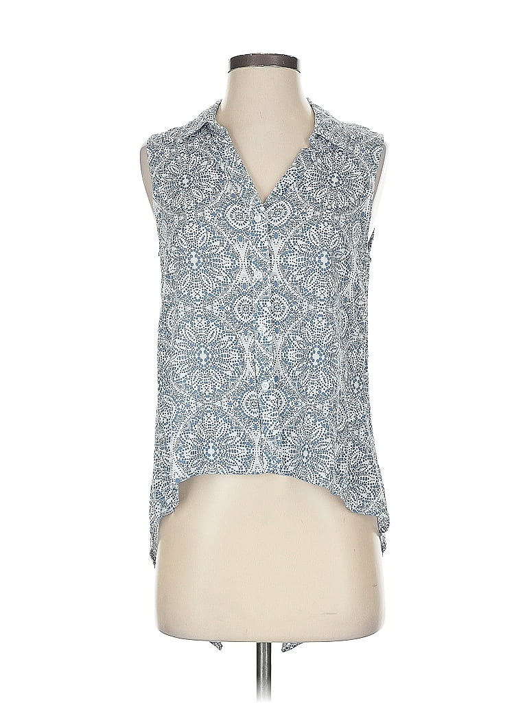 Pre-owned Bella Dahl Sleeveless T-shirt In Blue