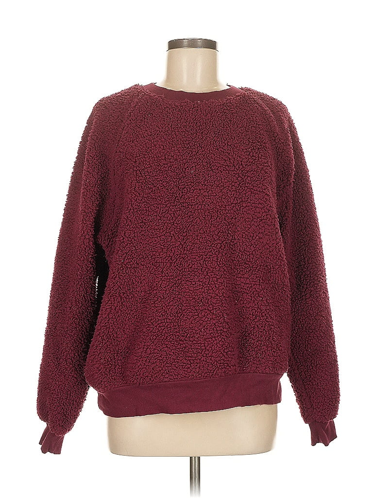 Pre-owned Old Navy Pullover Sweater In Burgundy