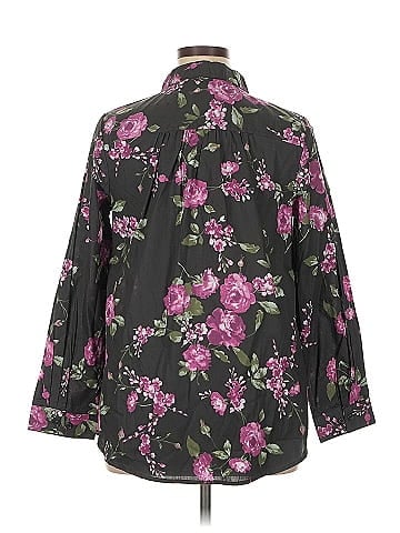 Roaman's 3/4 Sleeve Blouse (view 2)