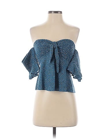Express One Eleven Short Sleeve Blouse (view 1)