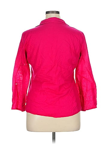 Ann Taylor 3/4 Sleeve Button-Down Shirt (view 2)