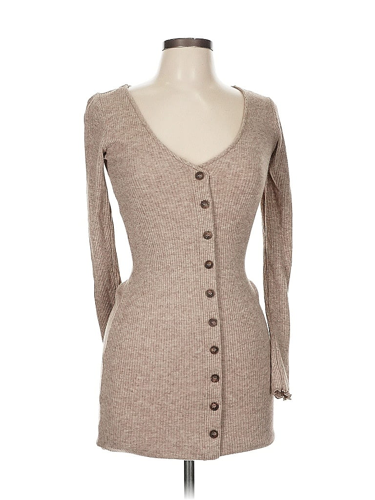 Pre-owned Forever 21 Cardigan Sweater In Brown