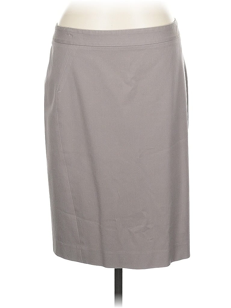 Pre-owned Ann Taylor Loft Formal Skirt In Gray