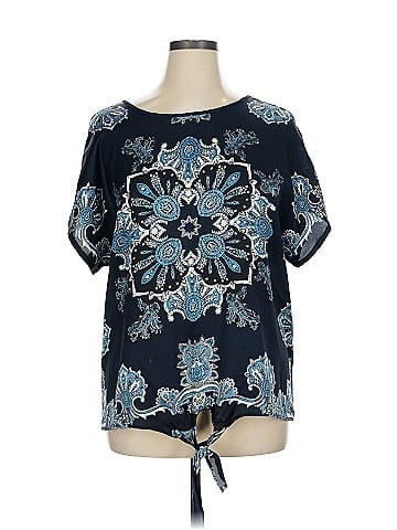 Dana Buchman Short Sleeve Blouse (view 1)