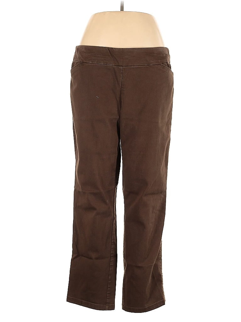 Pre-owned Croft & Barrow Khaki Pant In Brown