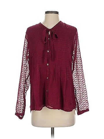 Meadow Rue Long Sleeve Silk Top (view 1)