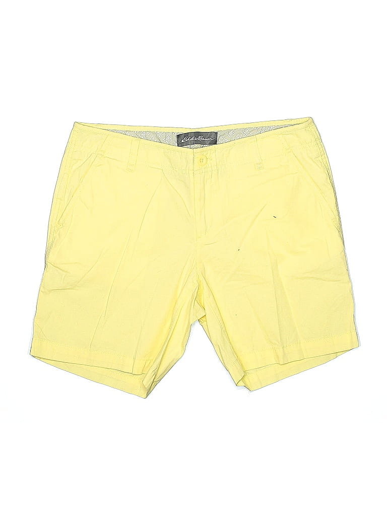 Pre-owned Eddie Bauer Khaki Shorts In Yellow