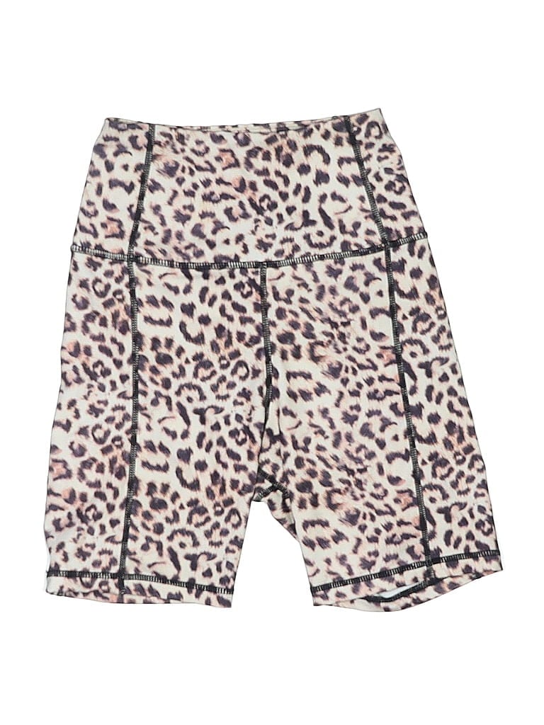 Gold Elite Animal Print Purple Ivory Athletic Shorts Size XS - photo 1